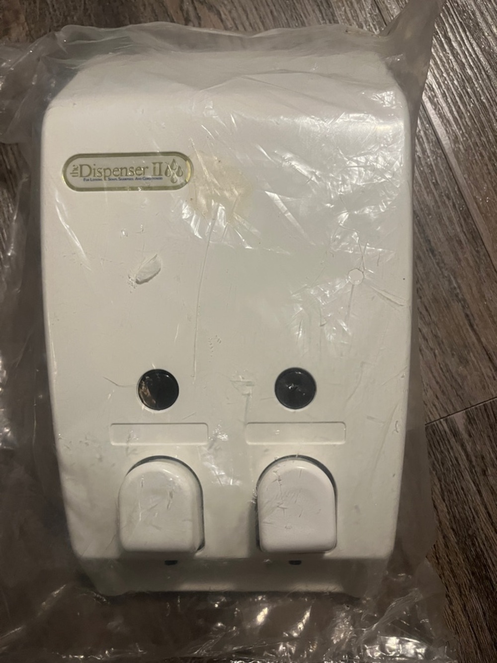 Dispenser II Dual Soap/Shampoo Wall Dispenser - White